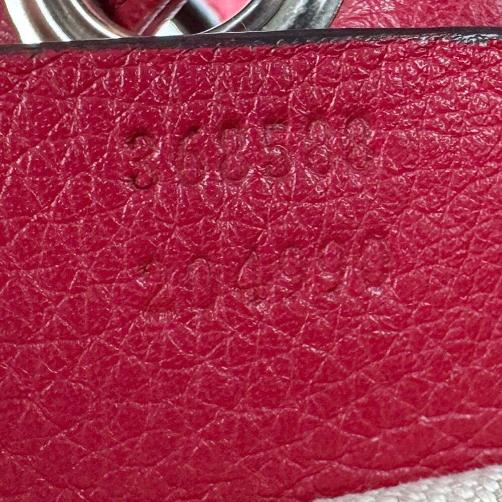 GUCCI Red Leather Backpack - Picture 13 of 13